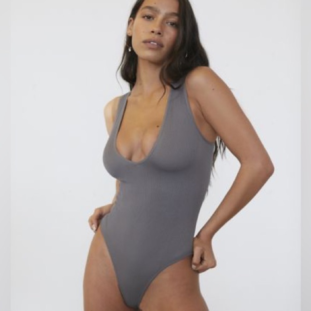 Out From Under Hailey Seamless Plunging Bodysuit
